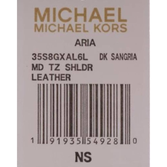 NWT Michael Kors Aria Leather Shoulder Bag - Picture 5 of 5